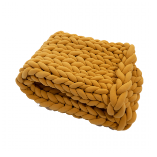 Peseira Maxi Tricot Cotton | Mostarda