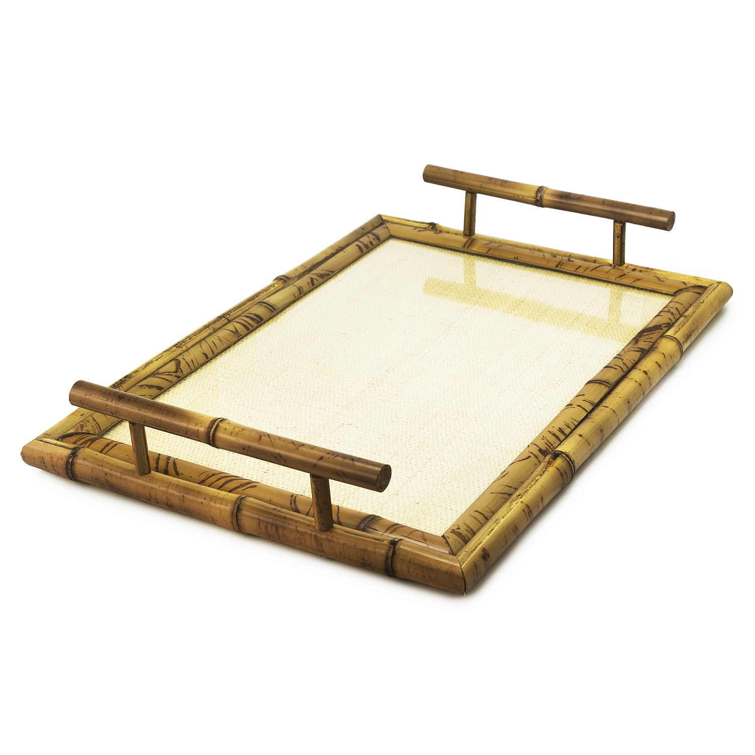 Bandeja Retangular em Bambu - 57x40 cm