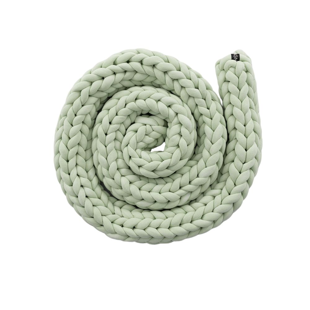 Protetor de Berço Trançado Cotton | Verde Claro