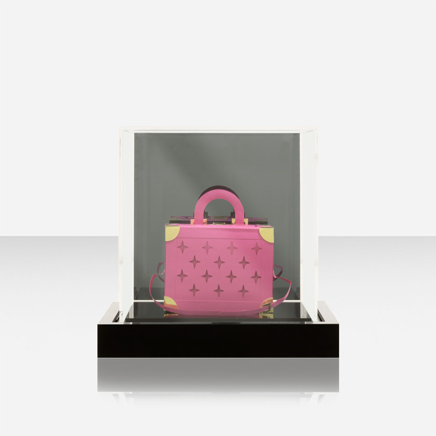 Escultura Bolsa Louis Pink - 19x22 cm | Leila Nishi