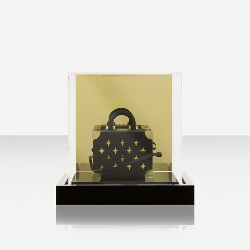 Escultura Bolsa Louis Black - 19x22 cm | Leila Nishi