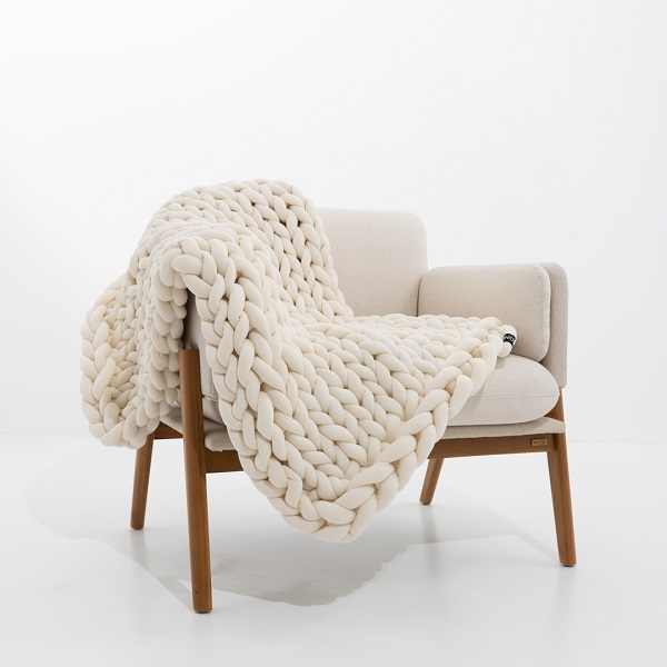 Manta Maxi Tricot Cotton | Off White