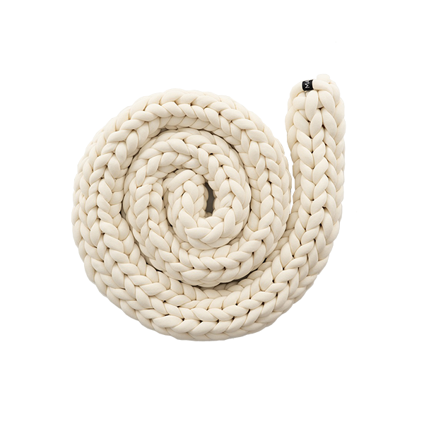 Protetor de Berço Trançado Cotton | Off White