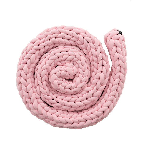 Protetor de Berço Trançado Cotton | Rosa