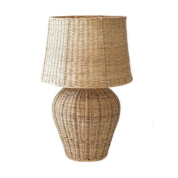Abajur em Junco Natural - 47x75 cm