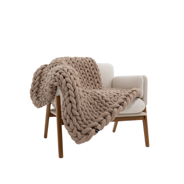 Manta Maxi Tricot Cotton | Areia