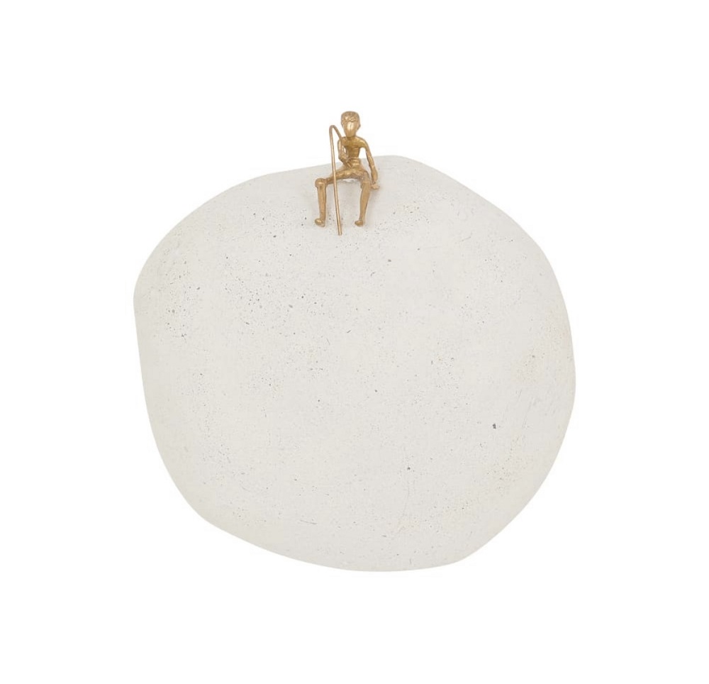 Escultura Parede Pescador - 12x12 cm | Estúdio Iludi