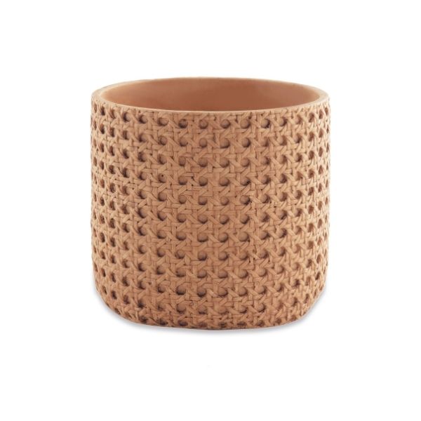 Cachepot em Cimento Palhinha - 17x15 cm