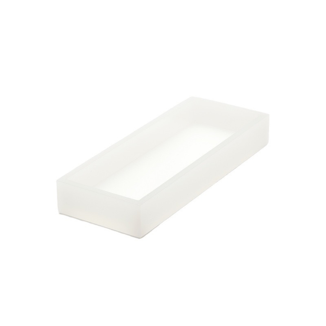 Bandeja em Acrílico Square Translúcido - 28x11 cm