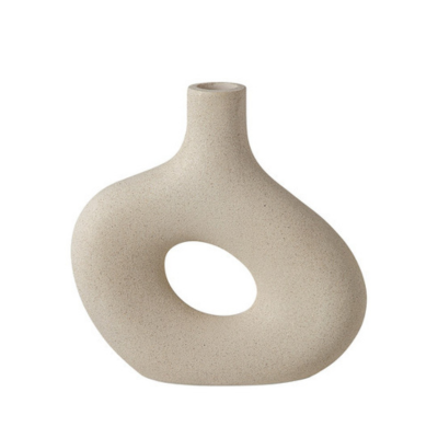 Vaso Orgânico Off White - 23x23 cm
