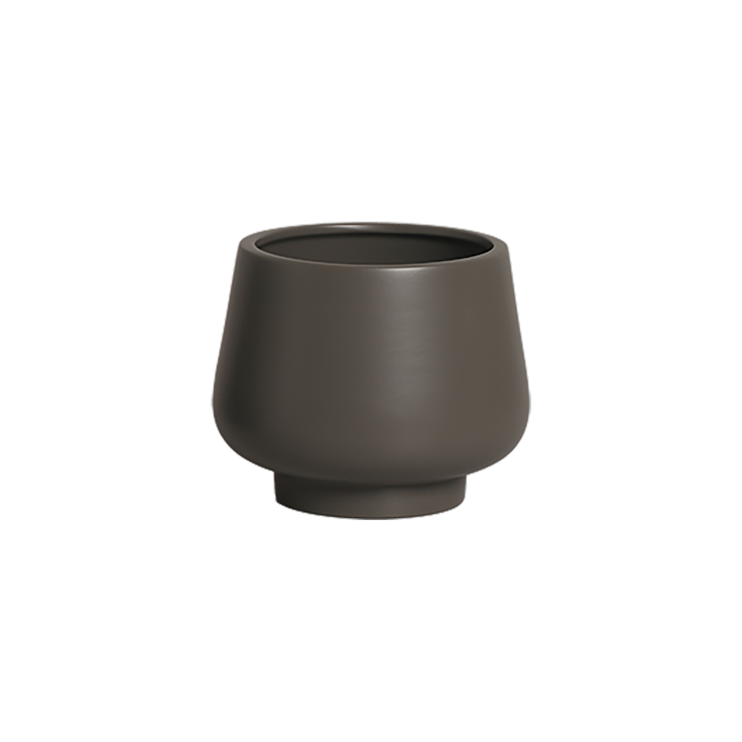 Vaso Cinza em Cerâmica - 15x13 cm