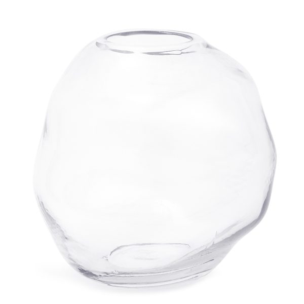 Vaso em Vidro Formato Orgânico - 15x16 cm