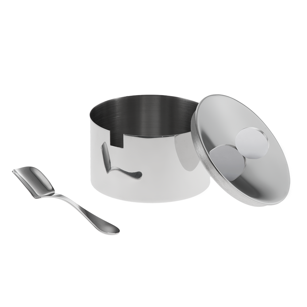 Açucareiro Goia com Colher em Inox - 10x8 cm