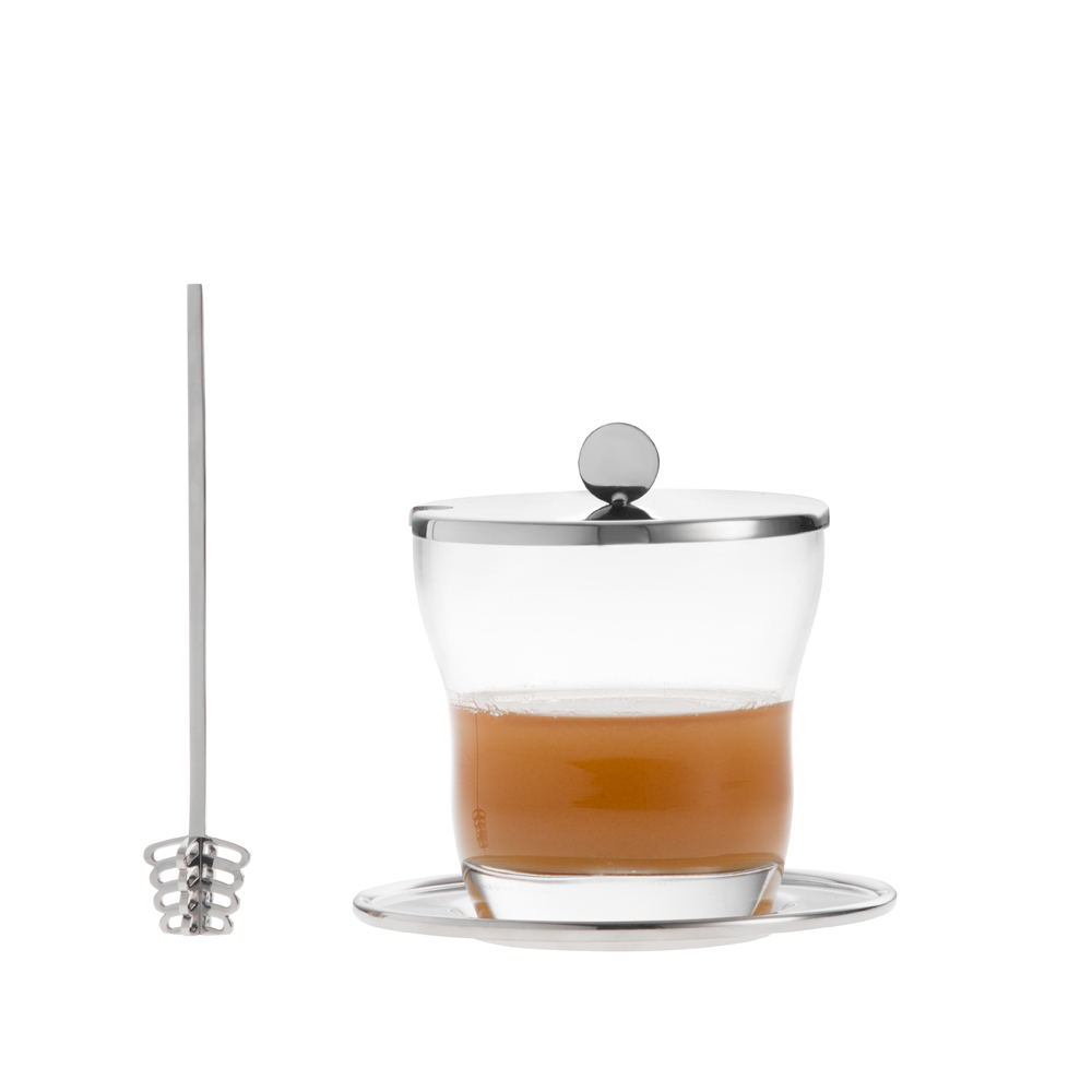 Pote Goia para Mel em Inox - 8x11 cm