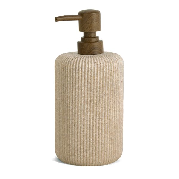Porta Sabonete Líquido Areia - 8x20 cm