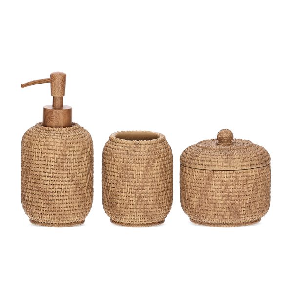 Kit para Lavabo Marrom - 3 peças