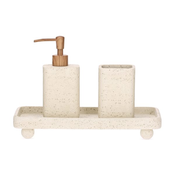 Kit para Lavabo Off White - 3 peças