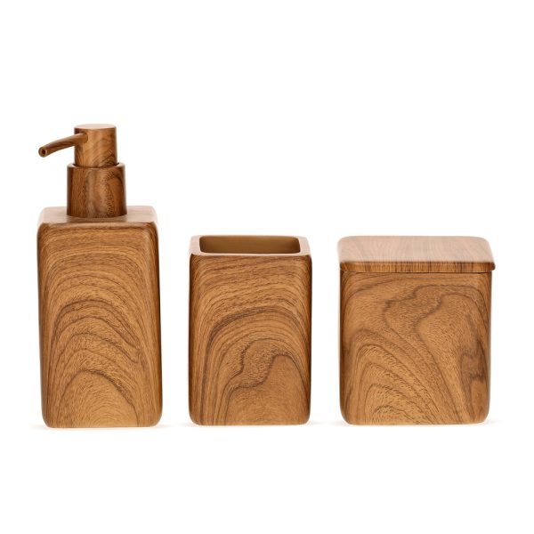 Kit para Lavabo Marrom - 3 peças