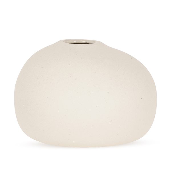 Vaso em Cerâmica Off White - 24x17 cm