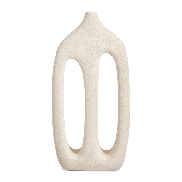 Vaso Orgânico Off White - 23x44 cm
