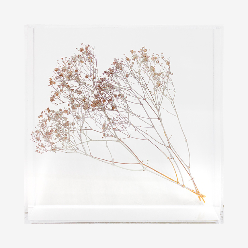 Quadro Escultura Cornicci Branco - 25x25 cm