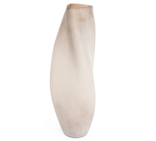 Vaso Flow em Vidro Fosco - 21x60 cm