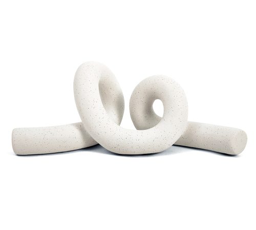 Escultura Flow em Cerâmica - 28x10 cm