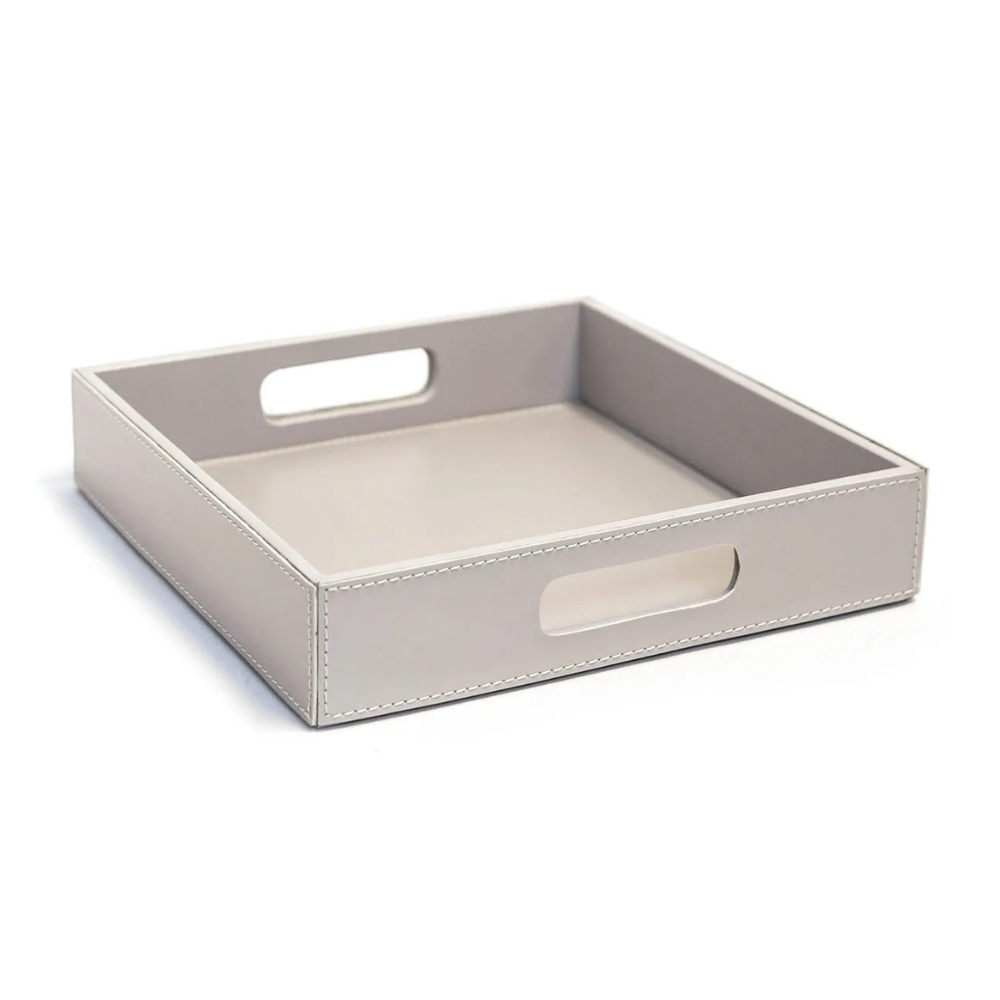 Bandeja Quadrada Off White - 25x25 cm